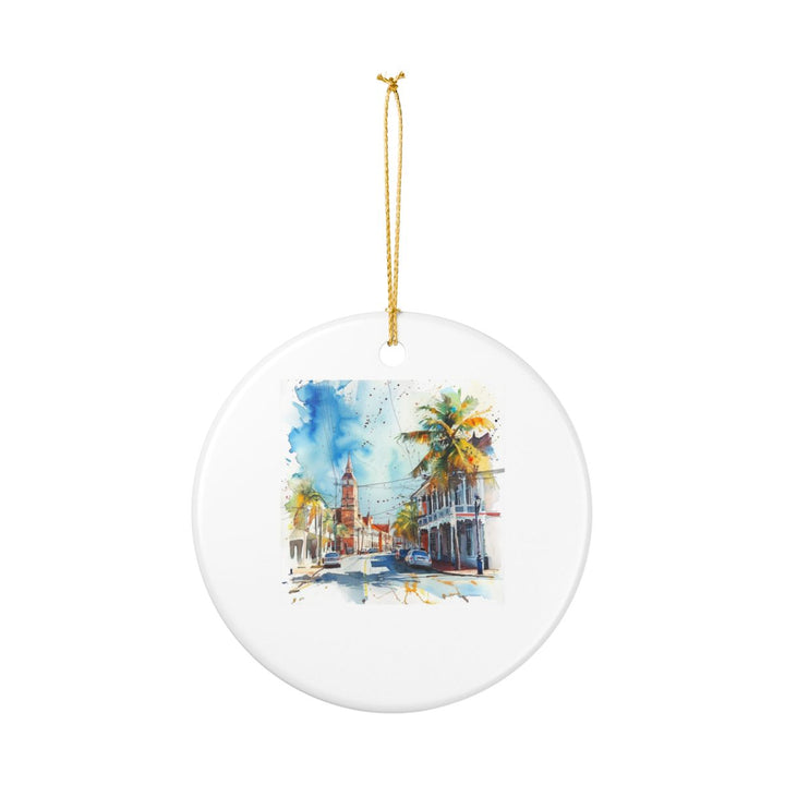 Georgetown Guyana Ornament: Unique Georgetown Souvenir, Georgetown Guyana Xmas Decor, and Authentic Georgetown Gift