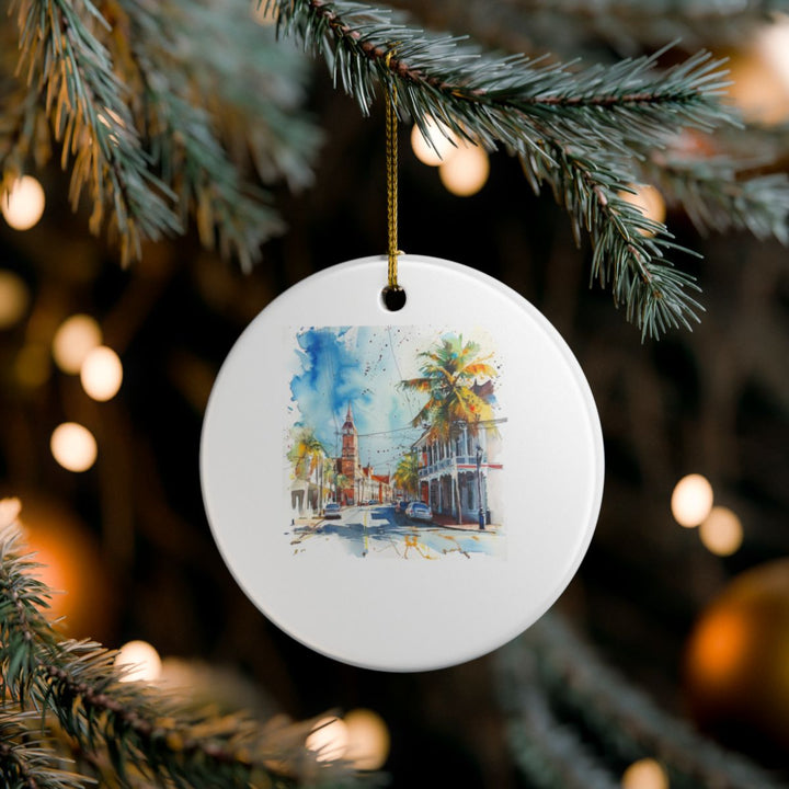 Georgetown Guyana Ornament: Unique Georgetown Souvenir, Georgetown Guyana Xmas Decor, and Authentic Georgetown Gift