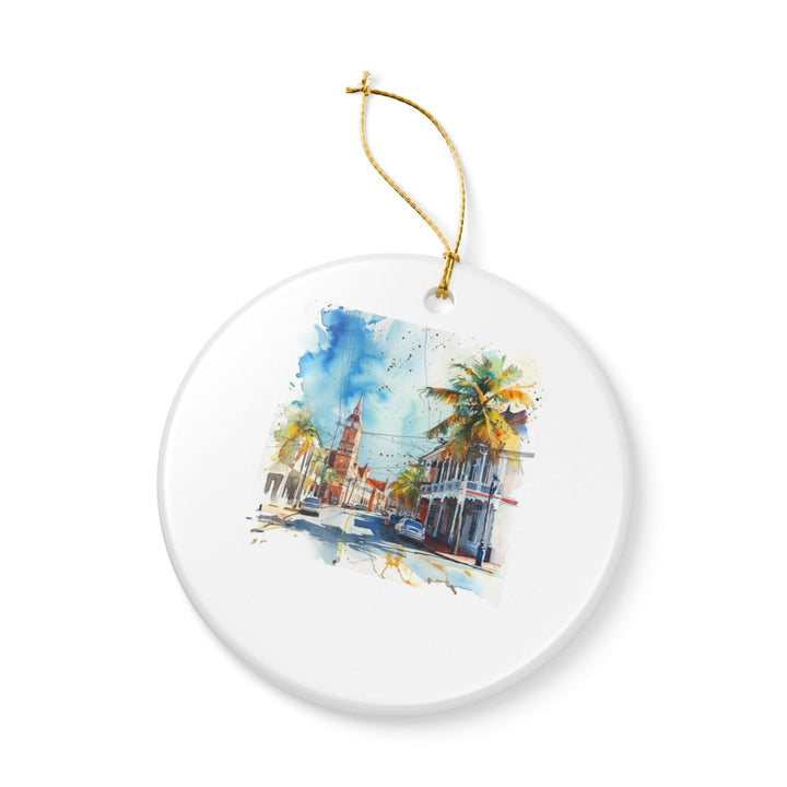 Georgetown Guyana Ornament: Unique Georgetown Souvenir, Georgetown Guyana Xmas Decor, and Authentic Georgetown Gift