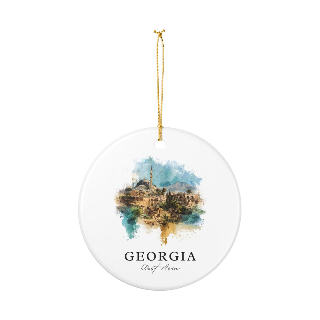 Georgia Ornament: Unique Georgia Souvenir, Georgia Xmas Decor, and Authentic Georgia Gift