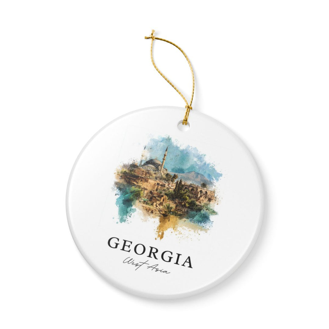 Georgia Ornament: Unique Georgia Souvenir, Georgia Xmas Decor, and Authentic Georgia Gift