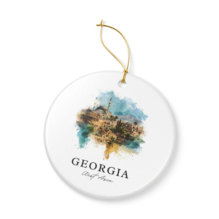 Georgia Ornament: Unique Georgia Souvenir, Georgia Xmas Decor, and Authentic Georgia Gift
