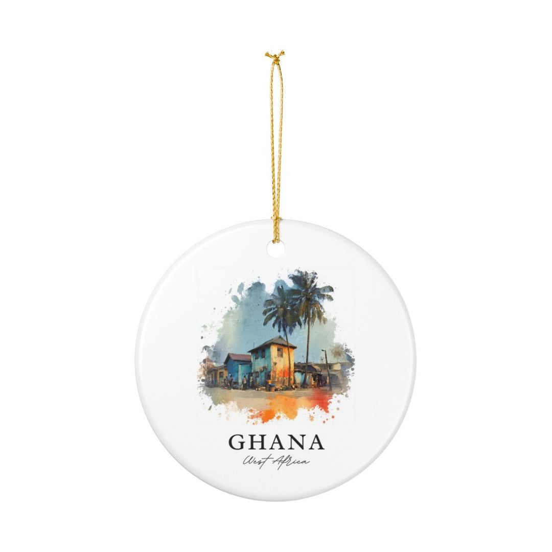 Ghana Ornament: Unique Ghana Souvenir, Ghana Xmas Decor, and Authentic Ghana Gift