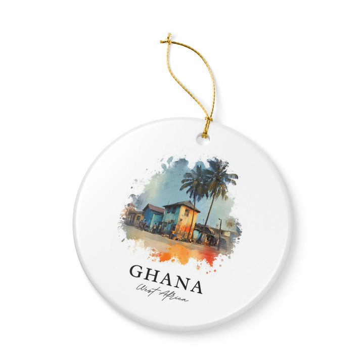 Ghana Ornament: Unique Ghana Souvenir, Ghana Xmas Decor, and Authentic Ghana Gift