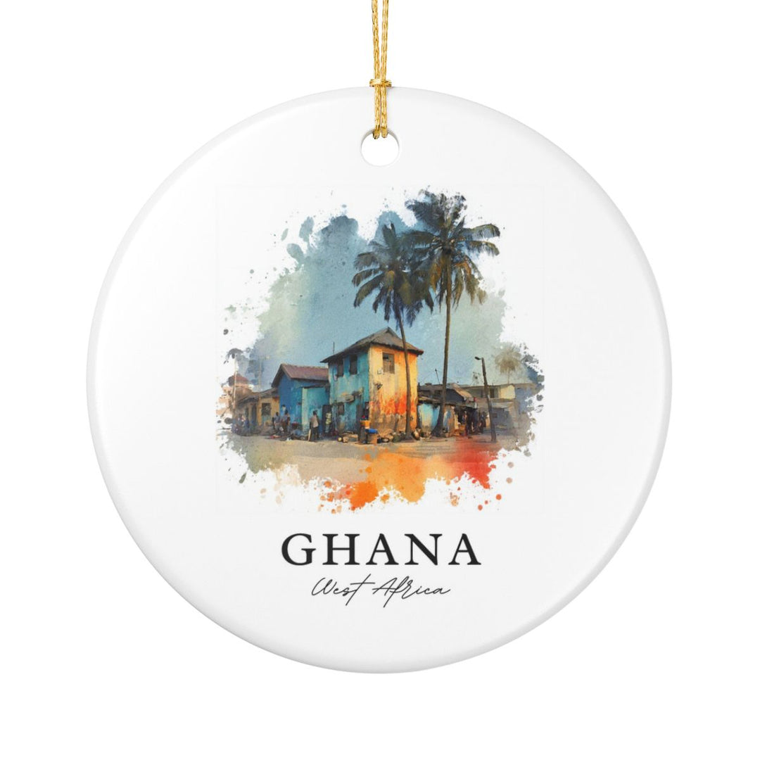 Ghana Ornament: Unique Ghana Souvenir, Ghana Xmas Decor, and Authentic Ghana Gift
