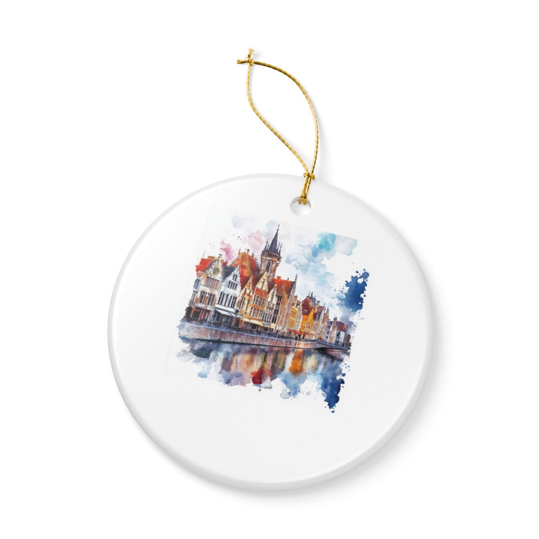 Ghent Belgium Ornament: Unique Ghent Souvenir, Ghent Belgium Xmas Decor, and Authentic Ghent Gift