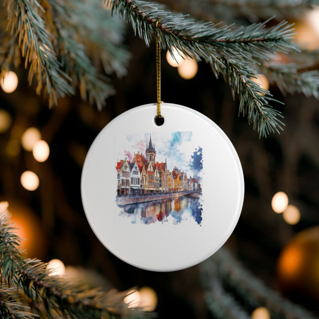 Ghent Belgium Ornament: Unique Ghent Souvenir, Ghent Belgium Xmas Decor, and Authentic Ghent Gift