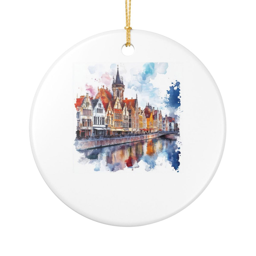 Ghent Belgium Ornament: Unique Ghent Souvenir, Ghent Belgium Xmas Decor, and Authentic Ghent Gift
