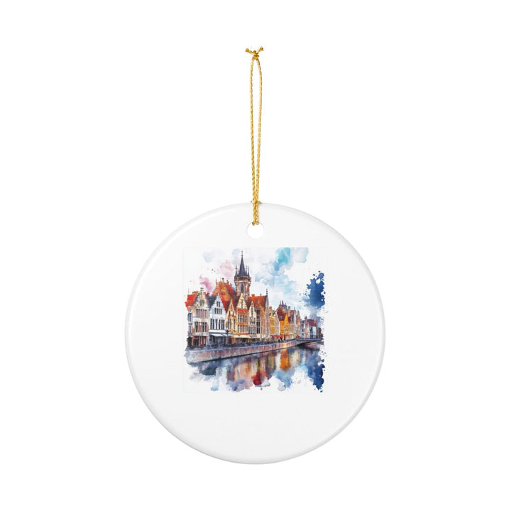 Ghent Belgium Ornament: Unique Ghent Souvenir, Ghent Belgium Xmas Decor, and Authentic Ghent Gift
