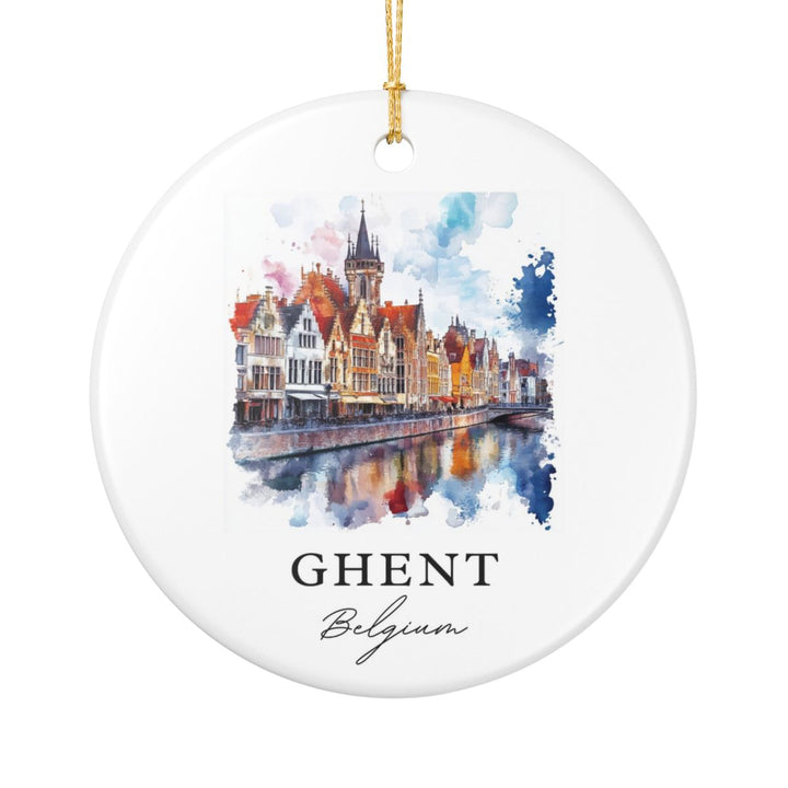 Ghent Belgium Ornament: Unique Ghent Souvenir, Ghent Belgium Xmas Decor, and Authentic Ghent Gift
