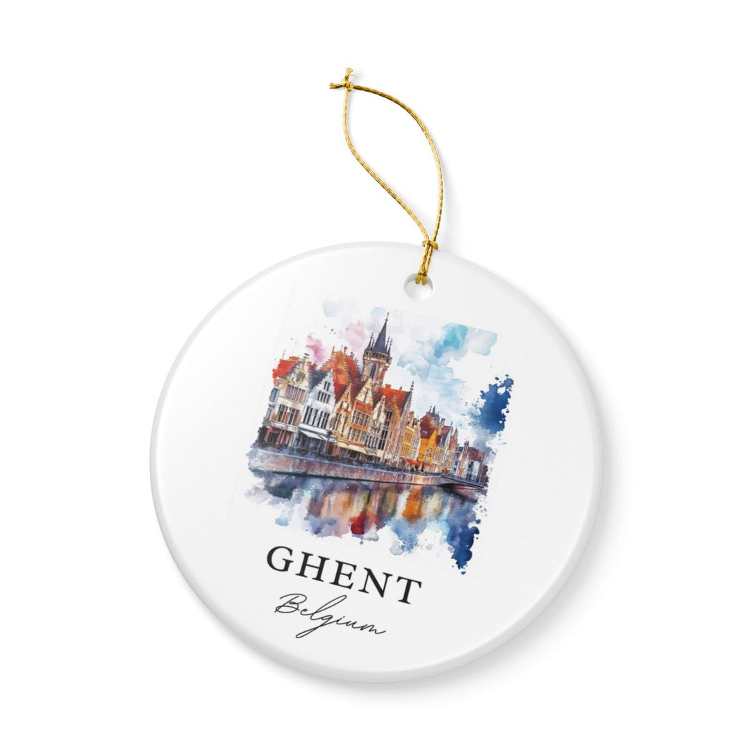 Ghent Belgium Ornament: Unique Ghent Souvenir, Ghent Belgium Xmas Decor, and Authentic Ghent Gift