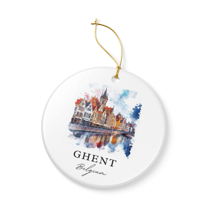 Ghent Belgium Ornament: Unique Ghent Souvenir, Ghent Belgium Xmas Decor, and Authentic Ghent Gift
