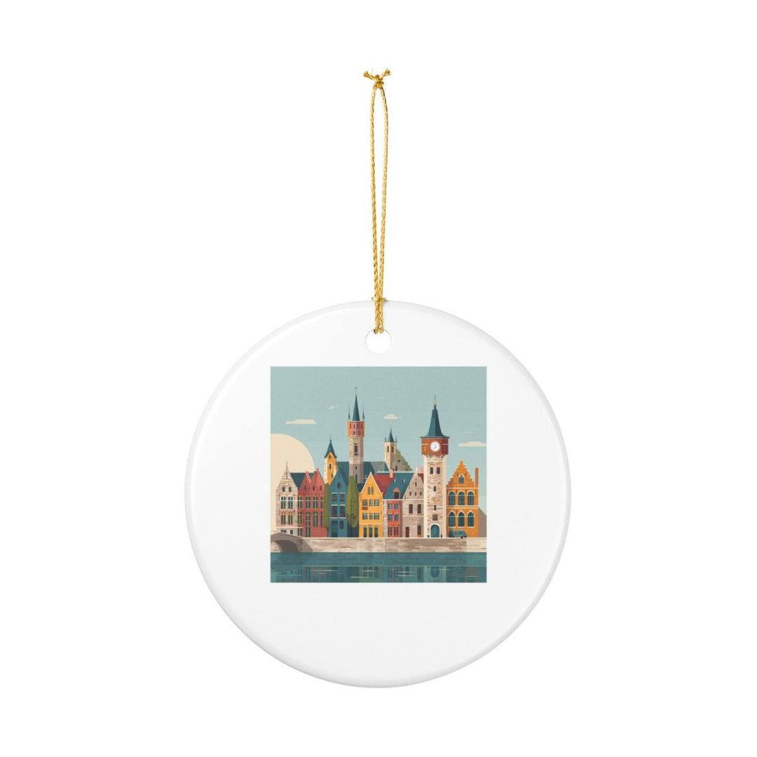 Ghent Belgium Ornament: Unique Ghent Souvenir, Ghent Belgium Xmas Decor, and Authentic Ghent Gift