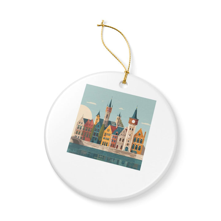 Ghent Belgium Ornament: Unique Ghent Souvenir, Ghent Belgium Xmas Decor, and Authentic Ghent Gift