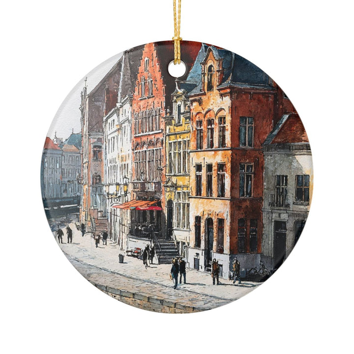 Ghent Belgium Ornament: Unique Ghent Souvenir, Ghent Belgium Xmas Decor, and Authentic Ghent Gift
