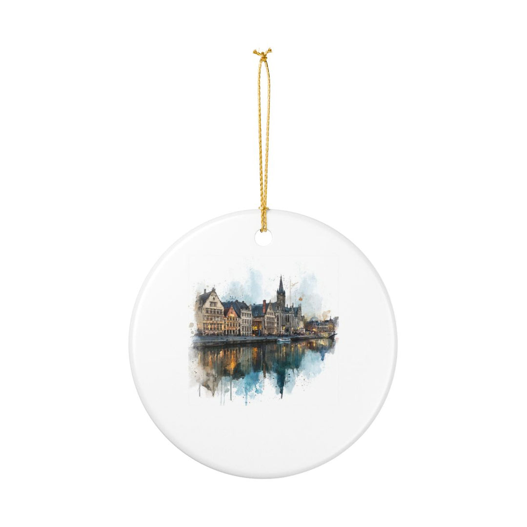 Ghent Belgium Ornament: Unique Ghent Souvenir, Ghent Belgium Xmas Decor, and Authentic Ghent Gift
