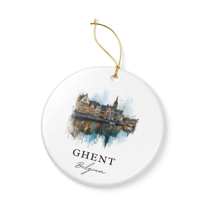 Ghent Belgium Ornament: Unique Ghent Souvenir, Ghent Belgium Xmas Decor, and Authentic Ghent Gift