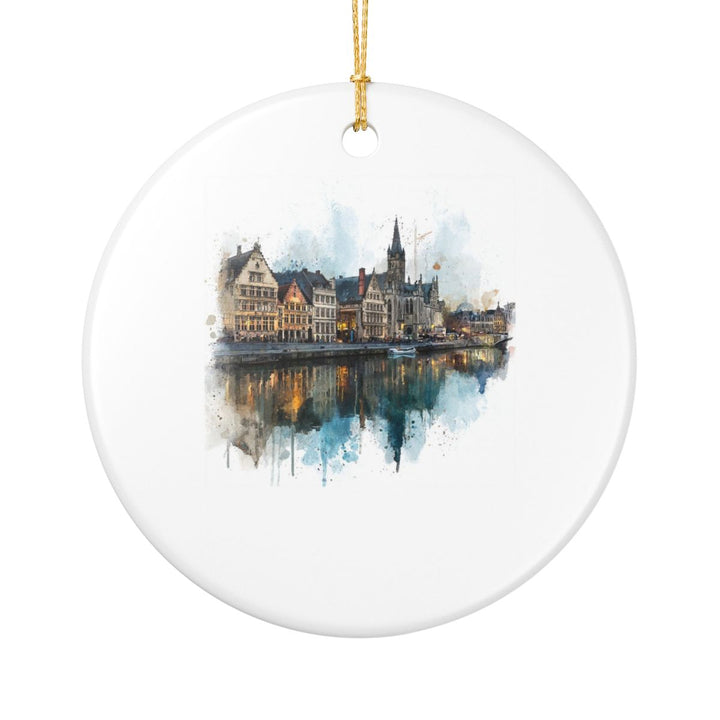 Ghent Belgium Ornament: Unique Ghent Souvenir, Ghent Belgium Xmas Decor, and Authentic Ghent Gift