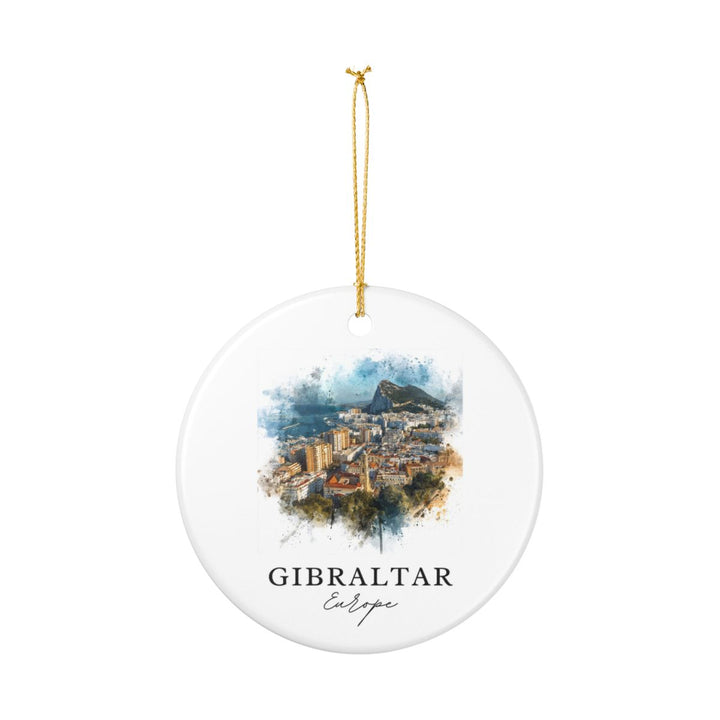 Gibraltar Ornament: Unique Gibraltar Souvenir, Gibraltar Xmas Decor, and Authentic Gibraltar Gift