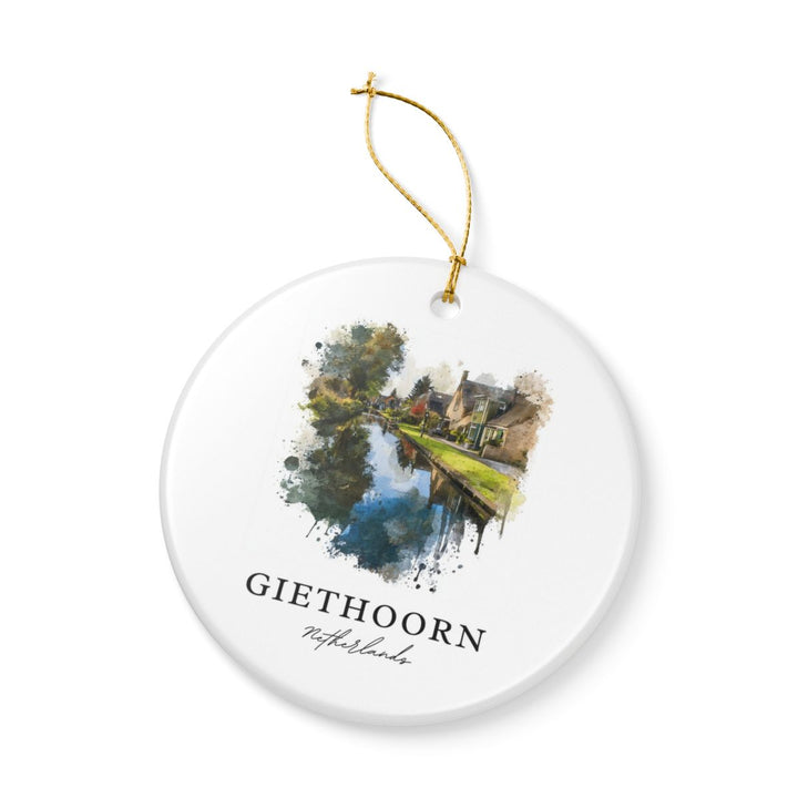Giethoorn Netherlands Ornament: Unique Giethoorn Souvenir, Giethoorn Netherlands Xmas Decor, and Authentic Giethoorn Gift