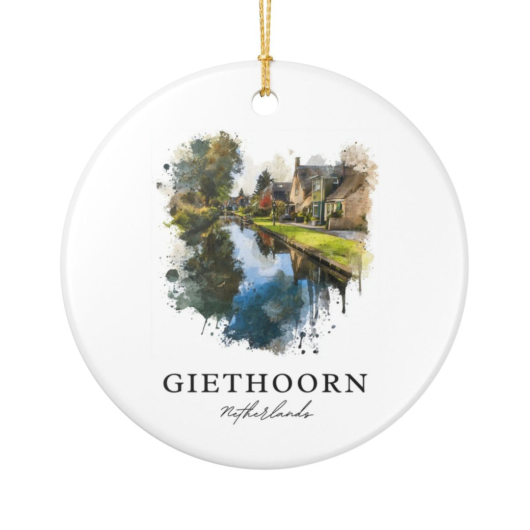 Giethoorn Netherlands Ornament: Unique Giethoorn Souvenir, Giethoorn Netherlands Xmas Decor, and Authentic Giethoorn Gift