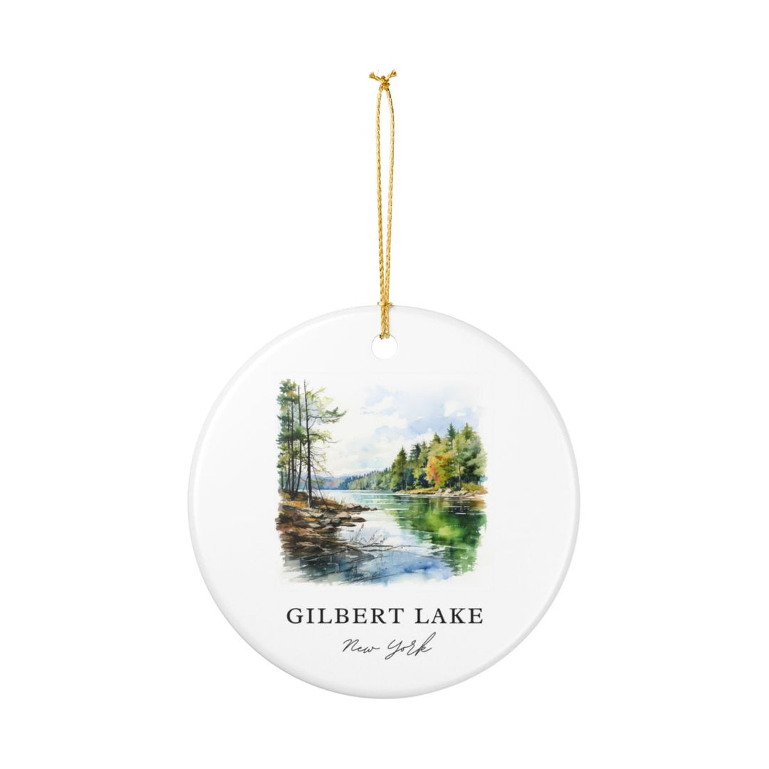 Gilbert Lake New York Ornament: Unique Gilbert Lake Souvenir, Gilbert Lake New York Xmas Decor, and Authentic Gilbert Lake Gift