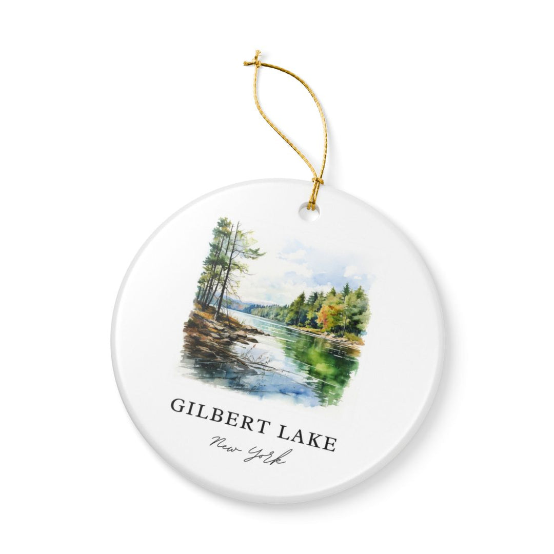 Gilbert Lake New York Ornament: Unique Gilbert Lake Souvenir, Gilbert Lake New York Xmas Decor, and Authentic Gilbert Lake Gift