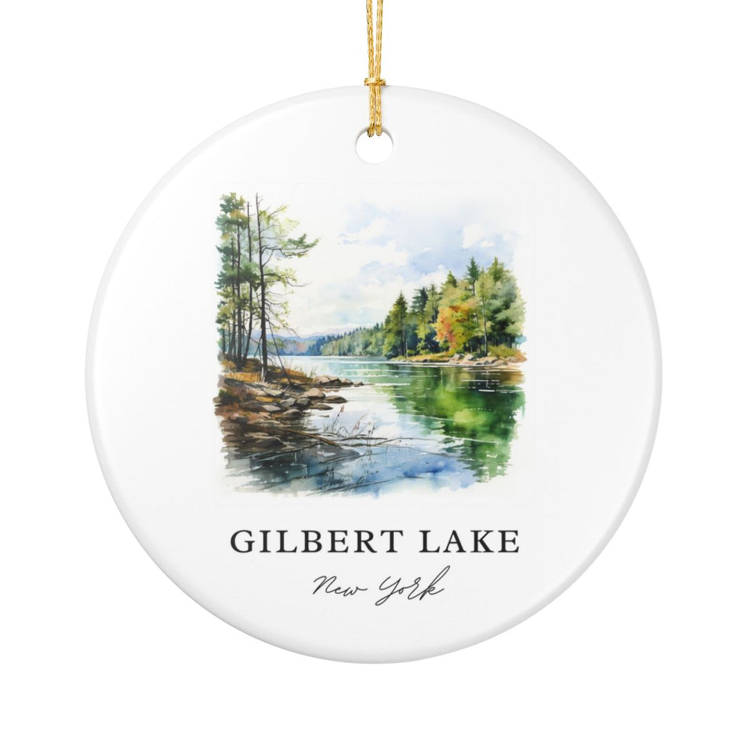 Gilbert Lake New York Ornament: Unique Gilbert Lake Souvenir, Gilbert Lake New York Xmas Decor, and Authentic Gilbert Lake Gift
