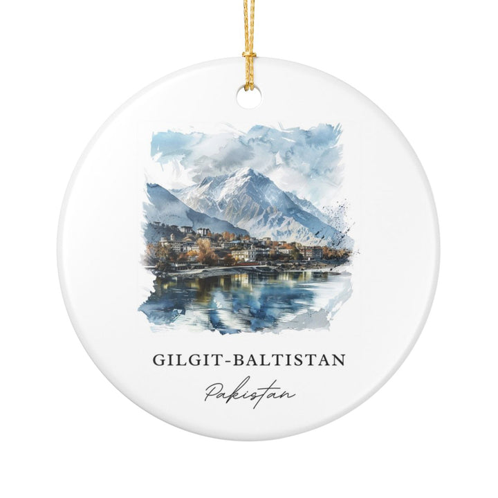 Gilgit Baltistan Pakistan Ornament: Unique Gilgit Baltistan Souvenir, Gilgit Baltistan Pakistan Xmas Decor, and Authentic Gilgit Baltistan Gift