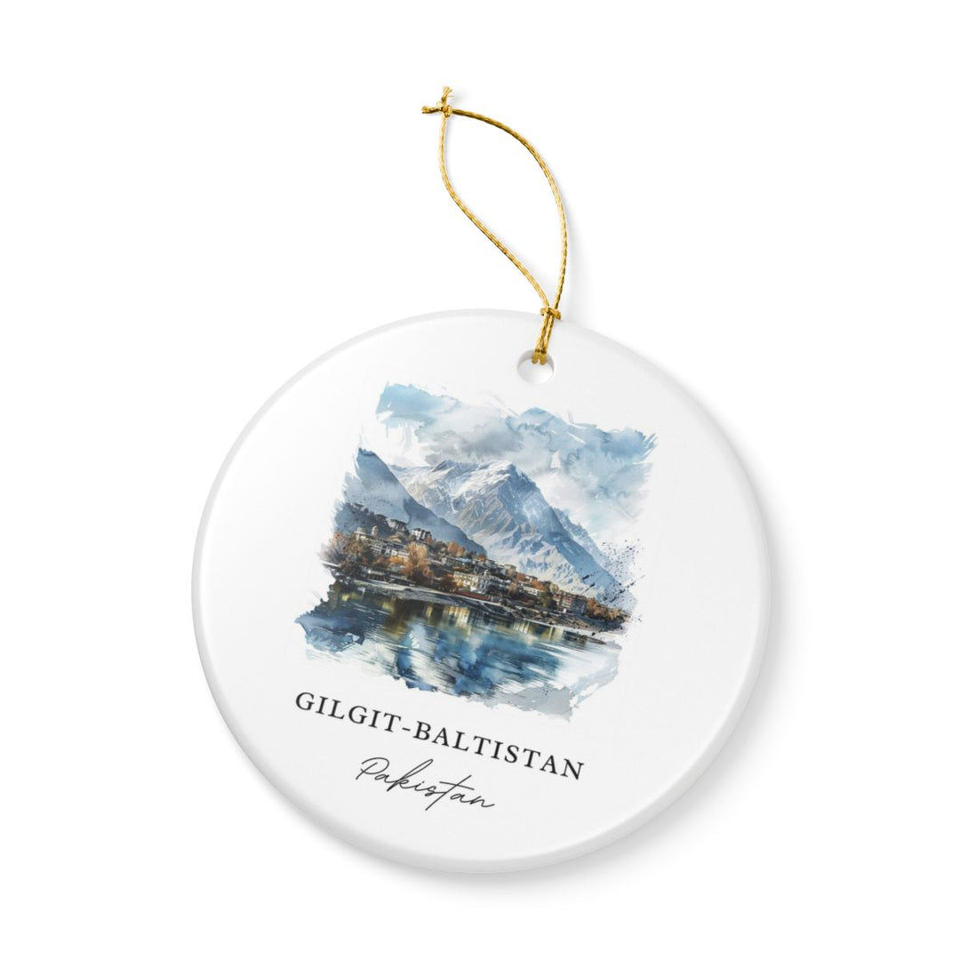 Gilgit Baltistan Pakistan Ornament: Unique Gilgit Baltistan Souvenir, Gilgit Baltistan Pakistan Xmas Decor, and Authentic Gilgit Baltistan Gift