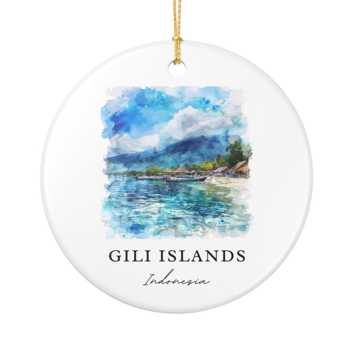 Gili Islands Ornament: Unique Gili Islands Souvenir, Gili Islands Xmas Decor, and Authentic Gili Islands Gift