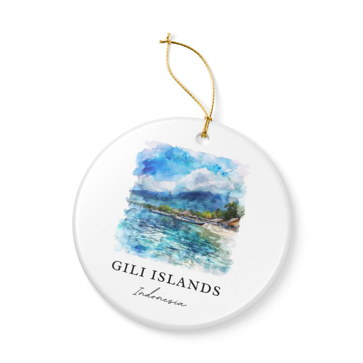 Gili Islands Ornament: Unique Gili Islands Souvenir, Gili Islands Xmas Decor, and Authentic Gili Islands Gift