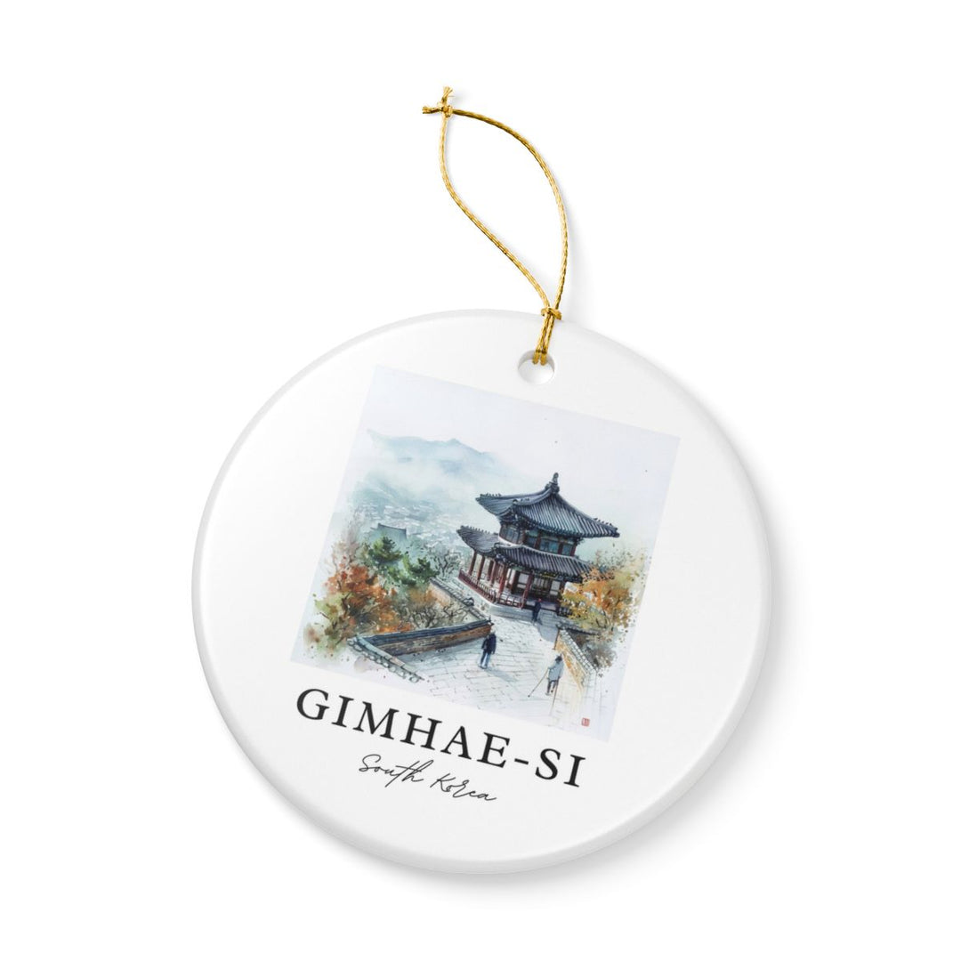 Gimhae Si South Korea Ornament: Unique Gimhae Si Souvenir, Gimhae Si South Korea Xmas Decor, and Authentic Gimhae Si Gift