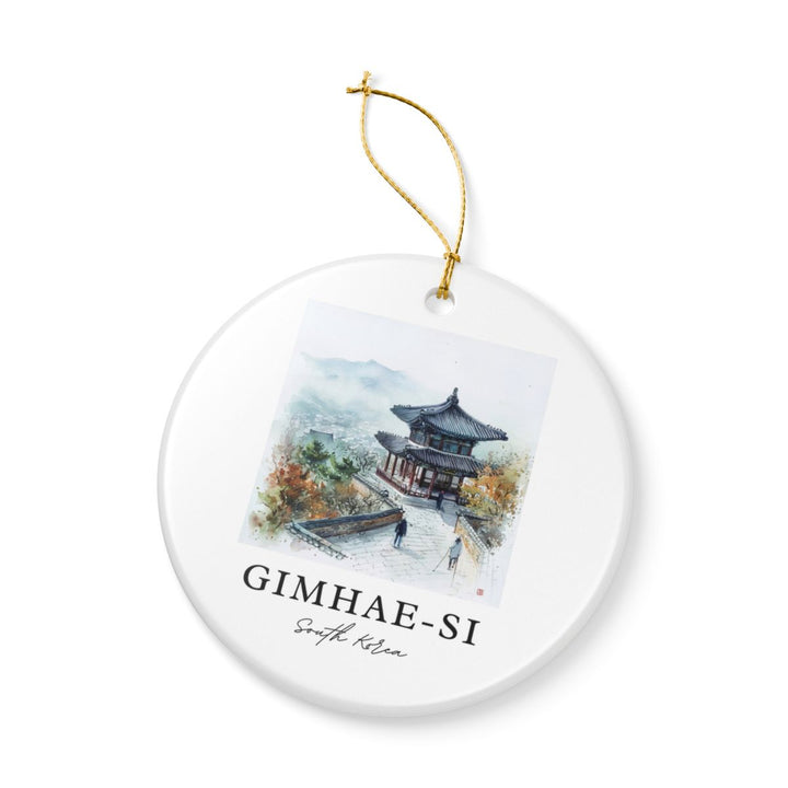 Gimhae Si South Korea Ornament: Unique Gimhae Si Souvenir, Gimhae Si South Korea Xmas Decor, and Authentic Gimhae Si Gift