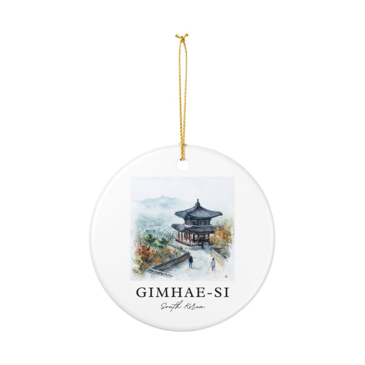 Gimhae Si South Korea Ornament: Unique Gimhae Si Souvenir, Gimhae Si South Korea Xmas Decor, and Authentic Gimhae Si Gift
