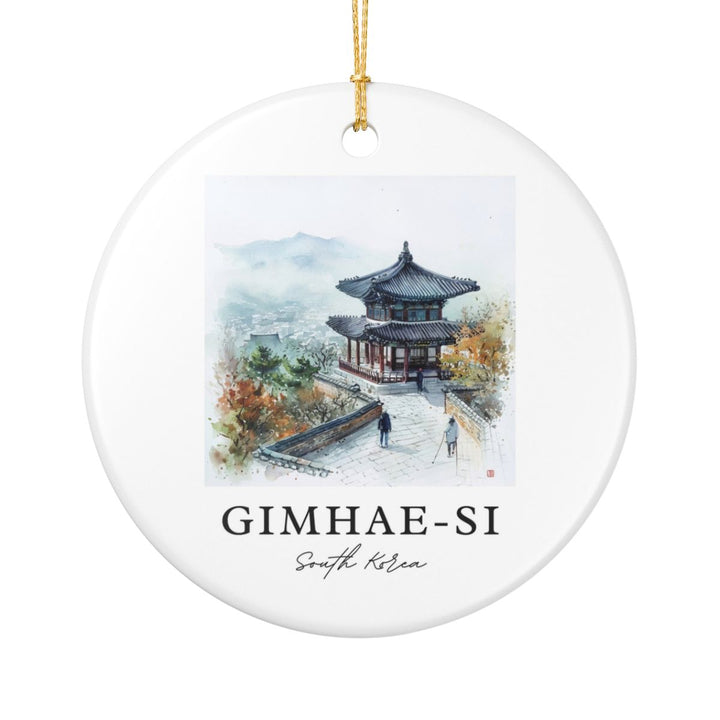 Gimhae Si South Korea Ornament: Unique Gimhae Si Souvenir, Gimhae Si South Korea Xmas Decor, and Authentic Gimhae Si Gift