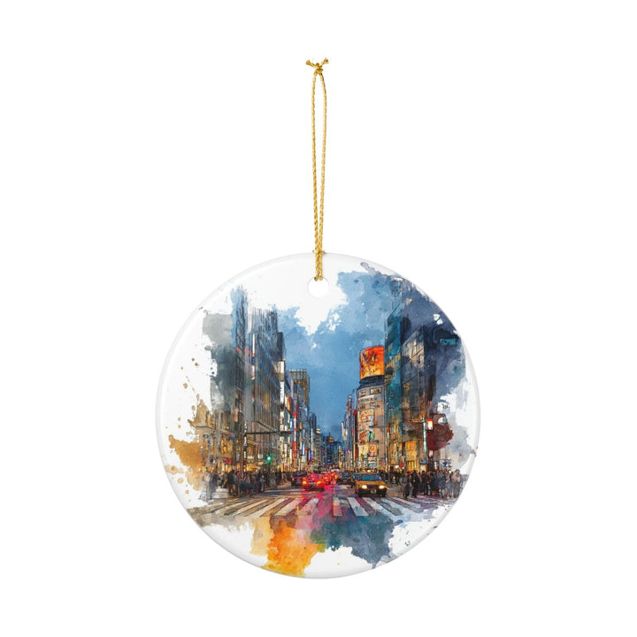 Ginza Tokyo Japan Ornament: Unique Ginza Tokyo Souvenir, Ginza Tokyo Japan Xmas Decor, and Authentic Ginza Tokyo Gift