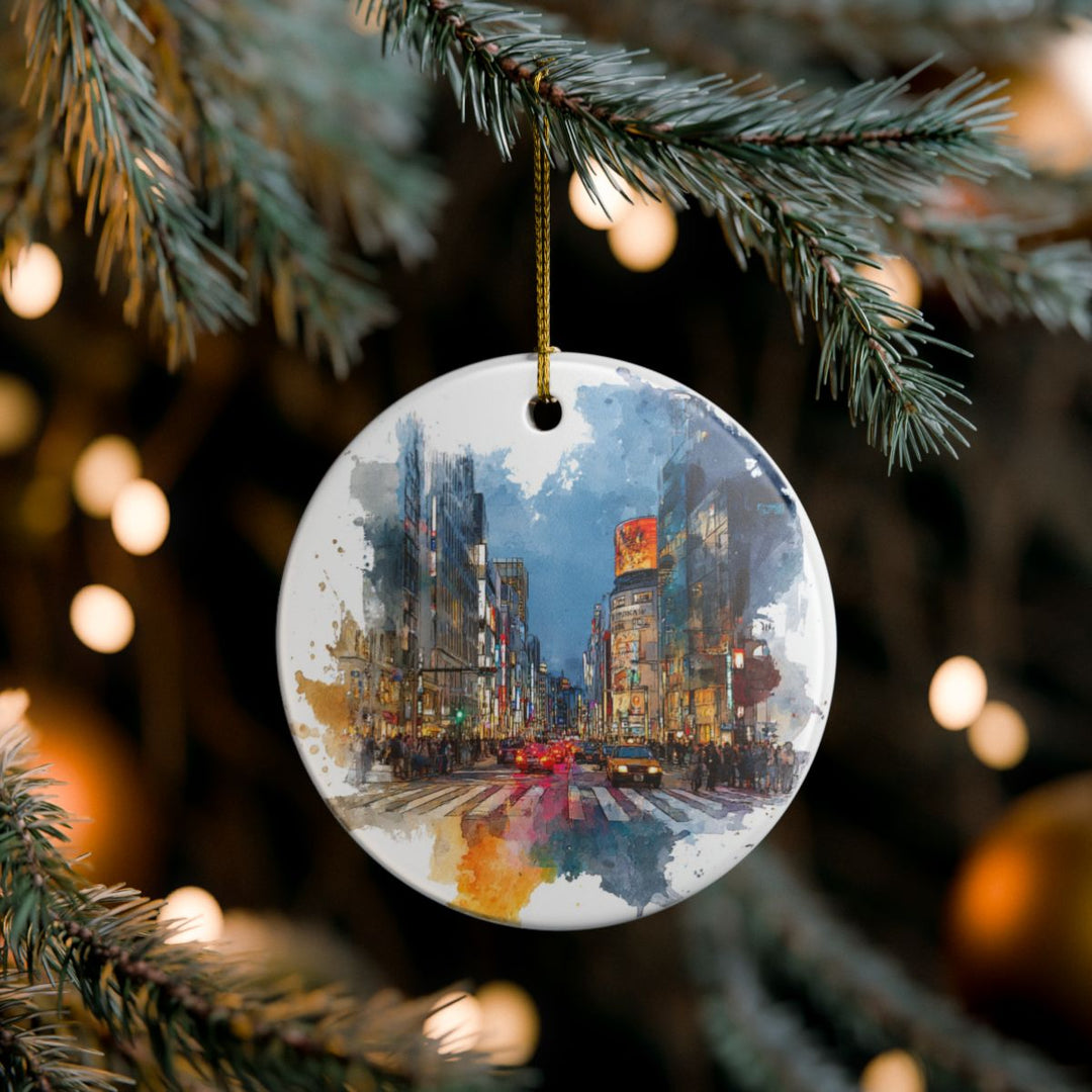 Ginza Tokyo Japan Ornament: Unique Ginza Tokyo Souvenir, Ginza Tokyo Japan Xmas Decor, and Authentic Ginza Tokyo Gift
