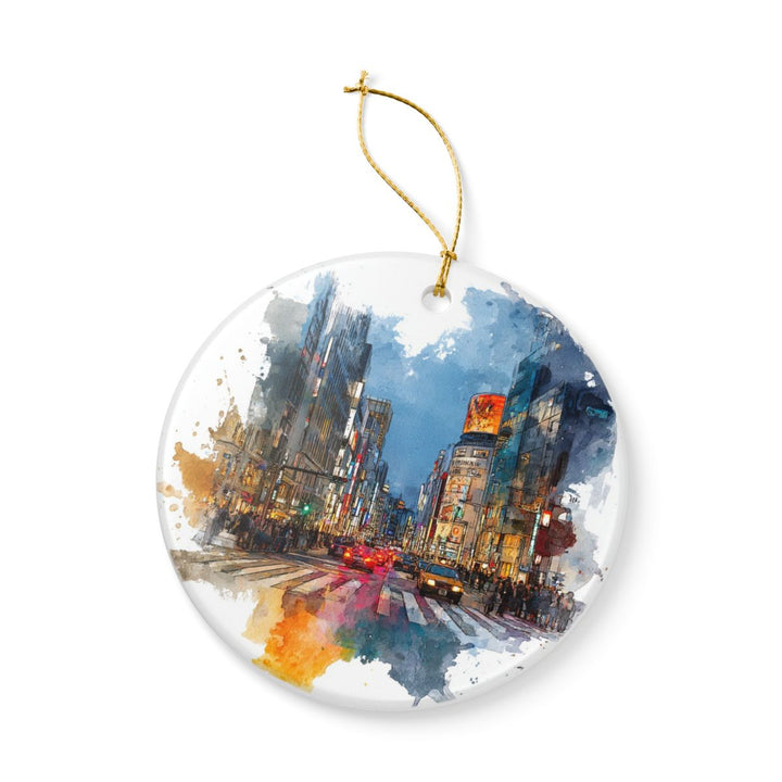 Ginza Tokyo Japan Ornament: Unique Ginza Tokyo Souvenir, Ginza Tokyo Japan Xmas Decor, and Authentic Ginza Tokyo Gift