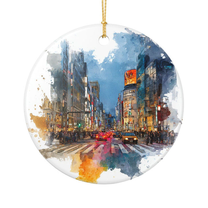 Ginza Tokyo Japan Ornament: Unique Ginza Tokyo Souvenir, Ginza Tokyo Japan Xmas Decor, and Authentic Ginza Tokyo Gift
