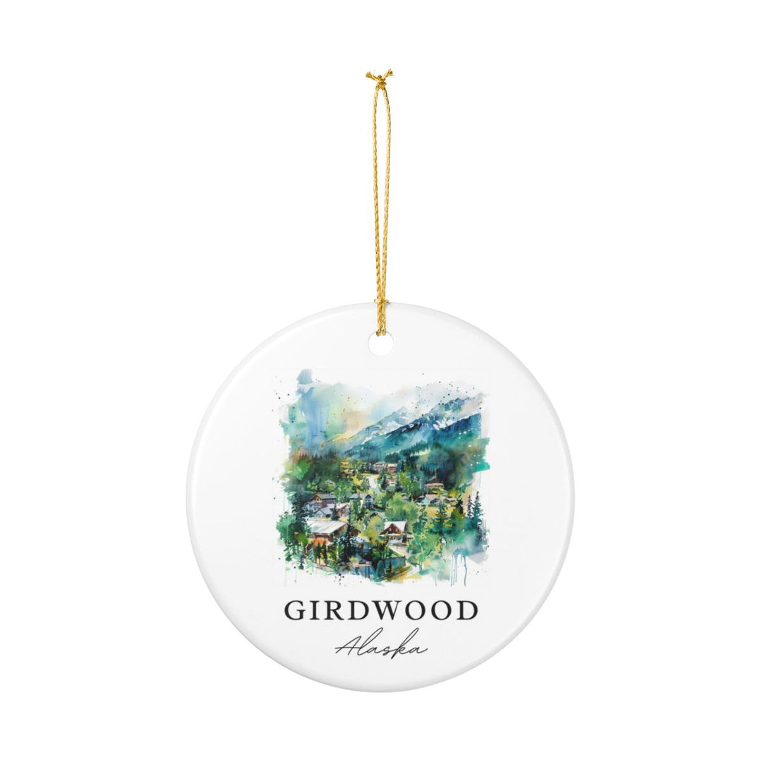 Girdwood Alaska Ornament: Unique Girdwood Alaska Souvenir, Girdwood Alaska Xmas Decor, and Authentic Girdwood Alaska Gift