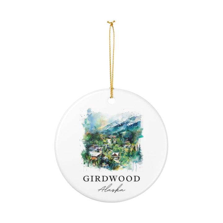 Girdwood Alaska Ornament: Unique Girdwood Alaska Souvenir, Girdwood Alaska Xmas Decor, and Authentic Girdwood Alaska Gift