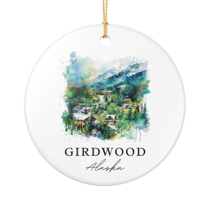 Girdwood Alaska Ornament: Unique Girdwood Alaska Souvenir, Girdwood Alaska Xmas Decor, and Authentic Girdwood Alaska Gift