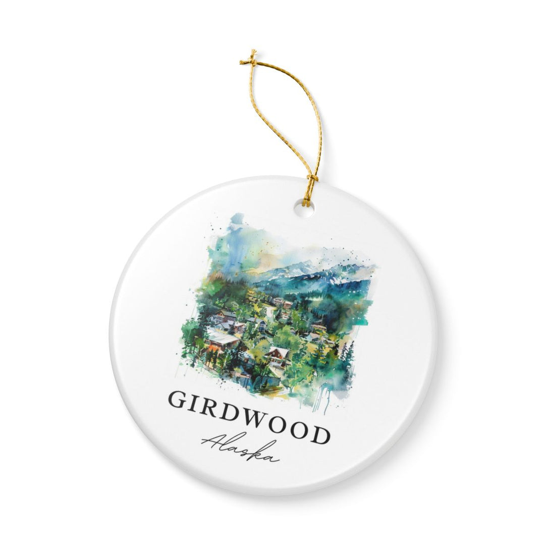 Girdwood Alaska Ornament: Unique Girdwood Alaska Souvenir, Girdwood Alaska Xmas Decor, and Authentic Girdwood Alaska Gift