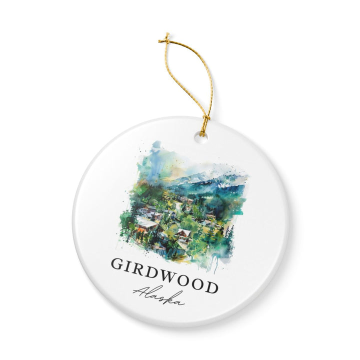 Girdwood Alaska Ornament: Unique Girdwood Alaska Souvenir, Girdwood Alaska Xmas Decor, and Authentic Girdwood Alaska Gift