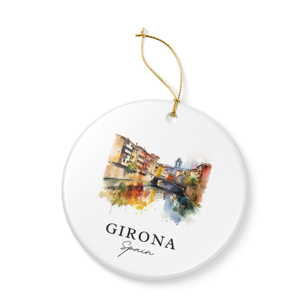 Girona Spain Ornament: Unique Girona Souvenir, Girona Spain Xmas Decor, and Authentic Girona Gift