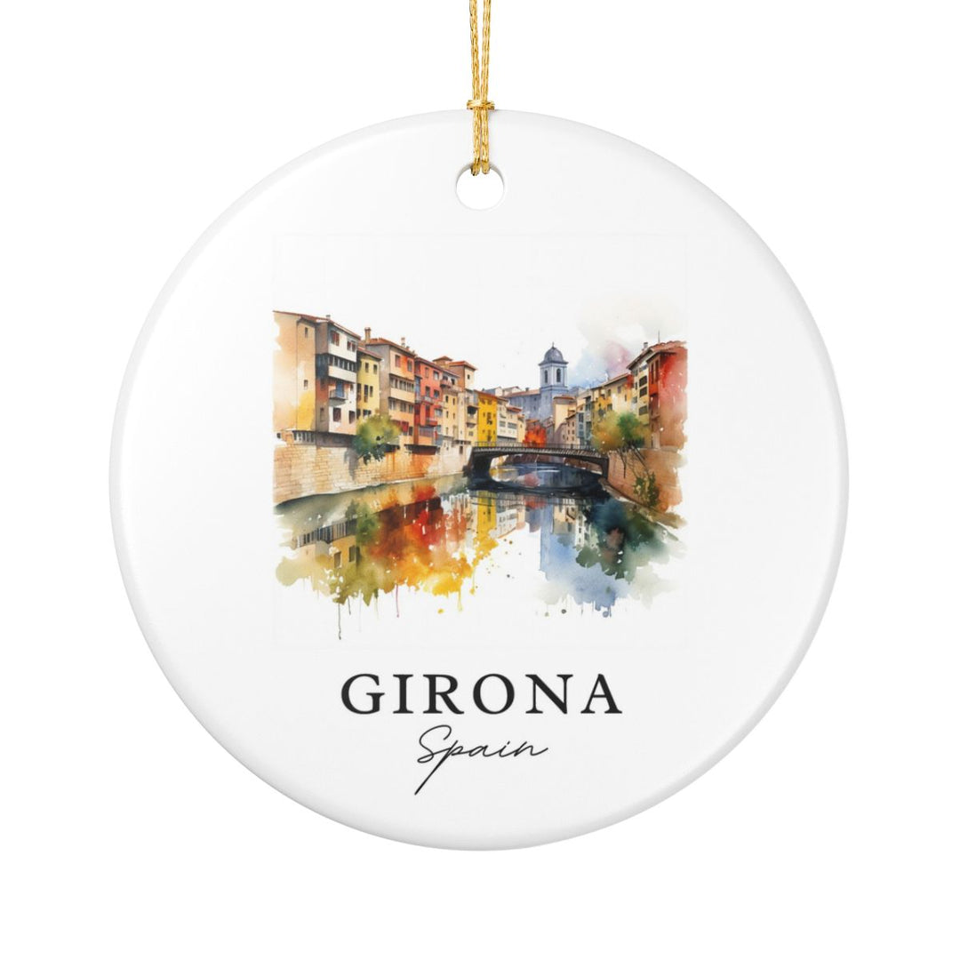 Girona Spain Ornament: Unique Girona Souvenir, Girona Spain Xmas Decor, and Authentic Girona Gift