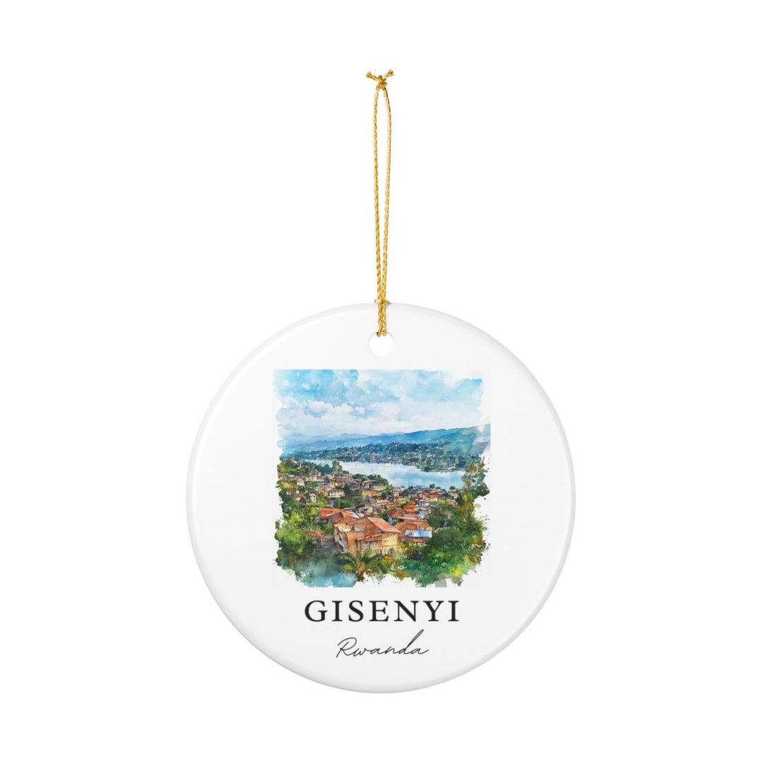 Gisenyi Rwanda Ornament: Unique Gisenyi Rwanda Souvenir, Gisenyi Rwanda Xmas Decor, and Authentic Gisenyi Rwanda Gift
