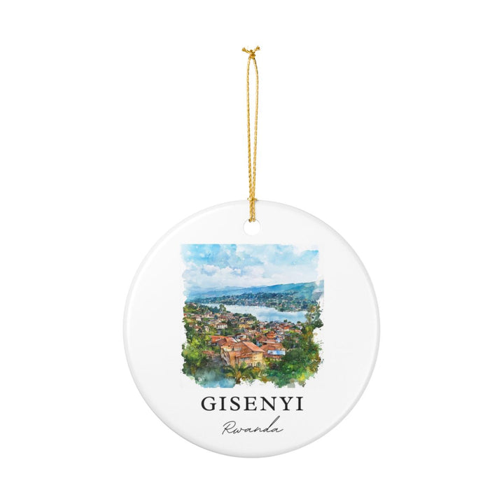 Gisenyi Rwanda Ornament: Unique Gisenyi Rwanda Souvenir, Gisenyi Rwanda Xmas Decor, and Authentic Gisenyi Rwanda Gift