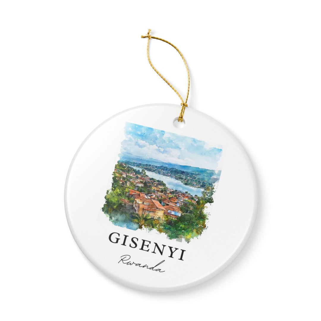 Gisenyi Rwanda Ornament: Unique Gisenyi Rwanda Souvenir, Gisenyi Rwanda Xmas Decor, and Authentic Gisenyi Rwanda Gift